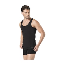 Pierre Cardin Erkek Siyah Modal Atlet 2 Li Paket Rahat Ve Nefes Alabilen İç Giyim Siyah