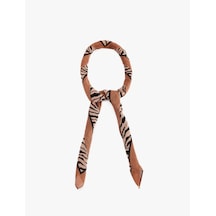 Koton Zebra Desenli Kare Şal Kahverengi 7wak50228aa Kahve