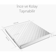 Asus Dvd Sdrw-08d2s-u Lıte Slım Usb 2.0 Beyaz
