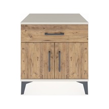 Hyperion Komodin Tek Raflı Tek Çekmeceli 2 Kapaklı 60x44x64 A... Aytaşı