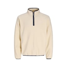 Jack & Jones Frederiksberg Erkek Krem Polar Sweatshirt 12300059-anw