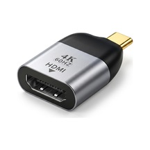 Type-c To Hdmı 2.0 Çevirici Mini Adaptör - 4k'ya Kadar Destek - Usb-c'den Hdmi Görüntü Dönüştürücü - Alüminyum Gövde - Laptop Tablet Telefon Uyumlu - Tak Çalıştır