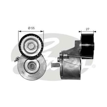 Gates T38371 Alternator Gergı Rulmanı Kutuklu P206 1,4hdı 407 Partner 1,6 Hdı C3 1,6 16v C5 1,6hdı Berlıngo 1,6