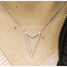 Oriental Kuyumculuk Jewellery V Kolye Gümüş