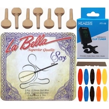 La Bella 0,20 (Uzun Sap) Bağlama Teli 5'Li Ekonomik Set