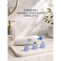 Yeni Nesil Vakumlu Pilli Siyah Nokta Ve Yüz Temizleme Cihazı 4 Başlıklı
