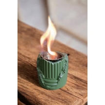 Şık Ve Dekoratif Ateş Çukuru Yeşil