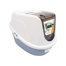 M-pets Eco Tima Kapalı Kedi Tuvaleti M Ocean Blue