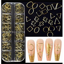 Tırnak Charm Süsleme Gold