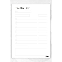 A5 To Do List - 50 Yaprak - Kontrol Listesi - Rutin Görev Takip Listesi - Günlük Haftalık Planlayıcı -planner Diğer