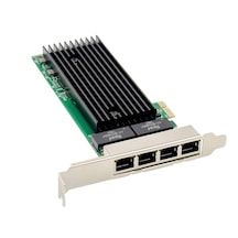 PCI E 4 Port Gigabit Ethernet Ağ Kartı 10 100 1000 Intel 82576
