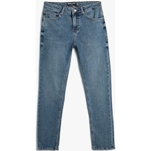 Koton Slim Fit Kot Pantolon - Brad Jean Açık İndigo 4wam40354nd 4WAM40354ND600 Açık İndigo