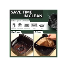 50 Adet Airfryer Pişirme Kağıdı Hava Fritözü Xiaomi Philips Yağsız Tefal Kumtel Mi Kağıt