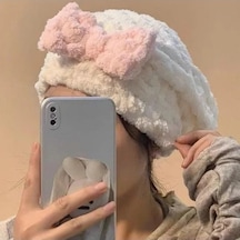 Ultra Emici Mikrofiber Saç Kurutma Havlusu - Pratik Kullanım 4 Renk