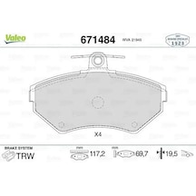Audi A4 B5 On Fren Balatasi 1.6 1995-2001 Valeo 671484