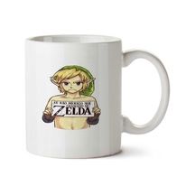 Link Zelda İki Tarafı Baskılı Kupa Bardak Çok Renkli
