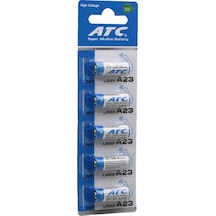 Atc Super Alkaline Battery A23 - 23a Lr23 Araç - Oto Kumanda Pili 12v 5li Kart 5570