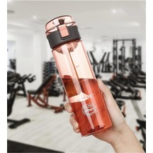 Tkk 550ml Pipetsiz Rahat İçim Kilitlenebilir Kapak Taşıma Kulplu Tritan Su Matarası Pembe Diğer