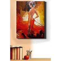 Webstyle Sayılarla Boyama Seti Kasnaklı Kırmızılı Kemancı 50 X 65 Cm