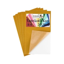 Yapışkanlı Keçe A4 20x30 Cm 5 Li 1 Paket 2.0 Mm Kendinden Yapışkanlı Renkli Hobi Keçesi Elişi Keçe Kumaşı Anasınıfı Kreş Turuncu