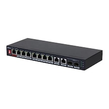 Dahua 8port Pfs3210-8et2gf-96 10/100 2-sfp 96w Tam Poe Yönetilemez Swıtch