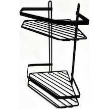 Lider 2 Li Beşgen Köşe Raf Siyah Çok Renkli