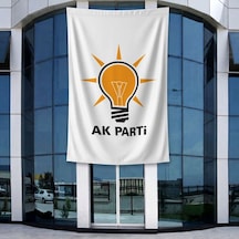 Ak Parti Bayrağı 140gr Premium Raşel Kumaş 400x600cm Diğer