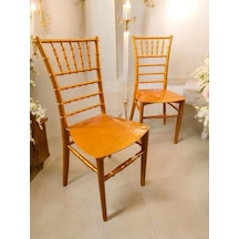 2 Adet Tifany Düğün Organizasyon Bahçe Ve Mutfak Sandalyesi Gold Gold