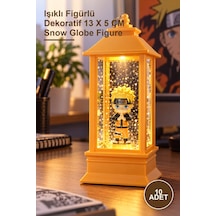 10 Adet Anime Naruto Kar Küresi Işıklı Figürlü Dekoratif 13 X 5 Cm Snow Globe Figure