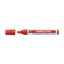 Edding Beyaz Tahta Kalemi E-260 Kırmızı Tahta Kalemi Yuvarlak Uçlu 1.5 - 3 Mm 10 Lu Kutu