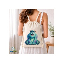 Ghostbastır Design Monsters Büzgülü Keten Çanta C201 Bej