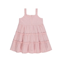 Civil Girls Çiçek Aksesuarlı 2-5 Yaş Elbise - Pembe