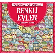 Renkli Evler-Yetişkinler İçin Boyama- Dokuz Yayınları