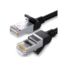 Ugreen Cat6 Saf Bakır Metal Konnektör Ethernet Kablosu Siyah 3 Metre, 50193