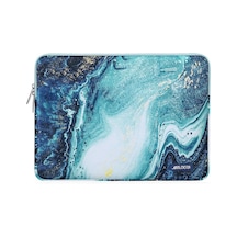 GubisiStore Creative Wave Marble-2016-2022 Mac Pro 13-su Geçirmez Laptop Çantası Kapak 11 12 13.3 14 15 15.6 İnç Dizüstü B