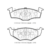 Seat Cordoba 00/02 Ön Fren Balatası Disk 141,6x50x18,80/141,6x47,4x18,80 Bramax - Fren Ve Ekipmanları