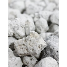 Natural Volkanik Beyaz Lav Taşı, Dekoratif Pomza, 2-4 Cm, 3 Litre, Saksı Ve Bahçe İçin Drenaj Düzenleyici, Toprak Nemlendirici