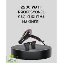 Mey İthalat Profesyonel 2200w Fön Makinesi Ac Motorlu, Hızlı Kurutma, Hafif Tasarım