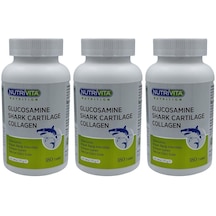 Nutrivita Nutrition Glucosamine Shark Cartilage Collagen 3x180 Tablet Köpek Balığı Kıkırdağı Kolajen