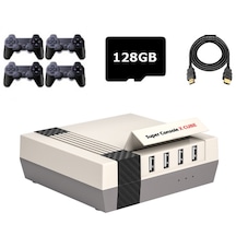 Süper Konsol X Cube Kablosuz AB Fiş 128G 410000+ Oyunlar 4 Kolllu Retro Tv Video Oyun Konsolu