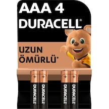 Duracell Alkalin Aaa İnce Kalem Pil, 1,5v Lr03 / Mn2400 , 4 Lü Paket