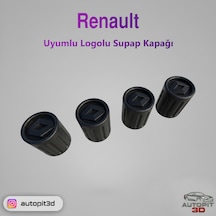 Renault Logolu Subap Kapağı 4 Lü Set