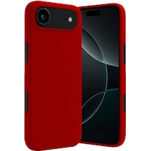 Apple iPhone  Uyumlu,  17 Air First Silikon - Kırmızı