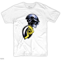 Daft Punk Heads Beyaz Tişört