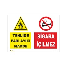 Tehlikeli Parlayıcı Madde Uyarıları - Isg Levhası