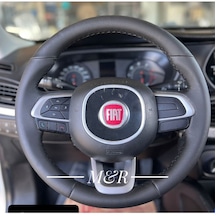 Fiat Egea  Kaplama Deri Direksiyon Kılıfı Siyah