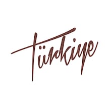 Türkiye Yazılı Sticker17x17 Cm Kahverengi