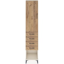 Arges Dolap 2 Raflı 4 Çekmeceli Tek Askılı 44x30x221 Aytaşı-çam Aytası