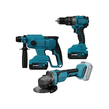 Mey İthalat Cat Power 4235 Akülü Vidalama Taşlama Kırıcı Set 4,0 Ah Çift Akülü