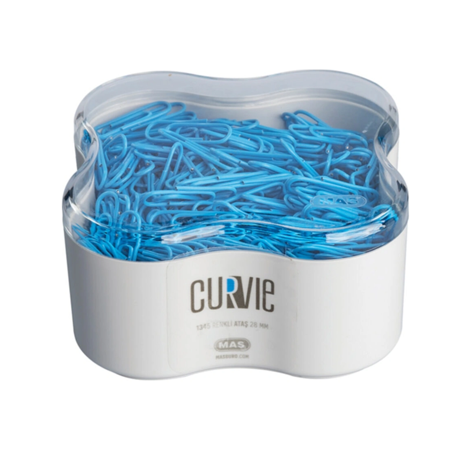 Curvie 280 Renkli Ataş Ataç 28mm 500 Lü Mavi